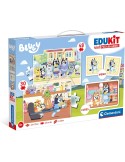 Clementoni 18320. Puzzle de Edukit 4 en 1 Bluey de 48 y 30 piezas. 24x17cm