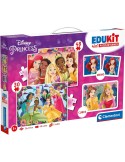 Clementoni 18297. Puzzle de Edukit 4 en 1 Disney Princess de 48 y 30 piezas. 24x17cm