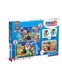 Clementoni 18291. Puzzle de Edukit 4 en 1 Paw Patrol de 48 y 30 piezas. 24x17cm