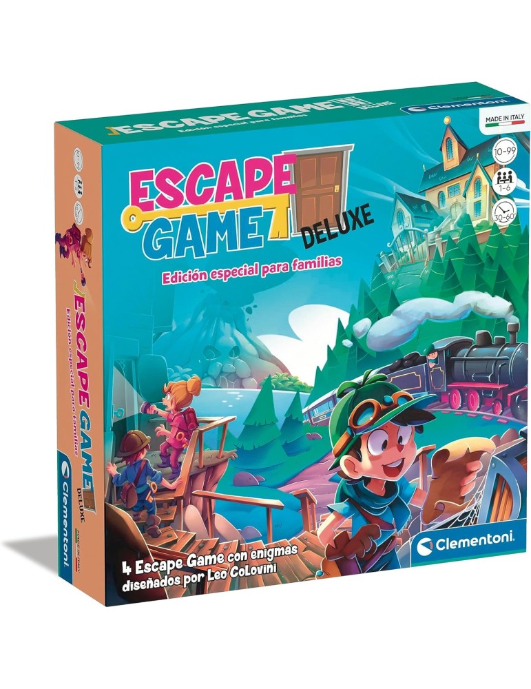 Clementoni 55515. Juego de Mesa Escape Room Deluxe. A partir de 10 años.