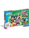 Clementoni 25005. 3 puzzles de 48 piezas de Mickey Mouse Clubhouse. 32x22cm
