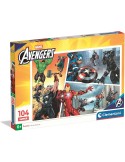 Clementoni 25011. Puzzle de 104 piezas de Avengers de Marvel. 48,5x33x5cm