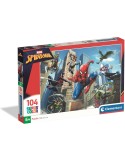 Clementoni 25012. Puzzle de 104 piezas de Spider-Man de Marvel. 48,5x33,5cm