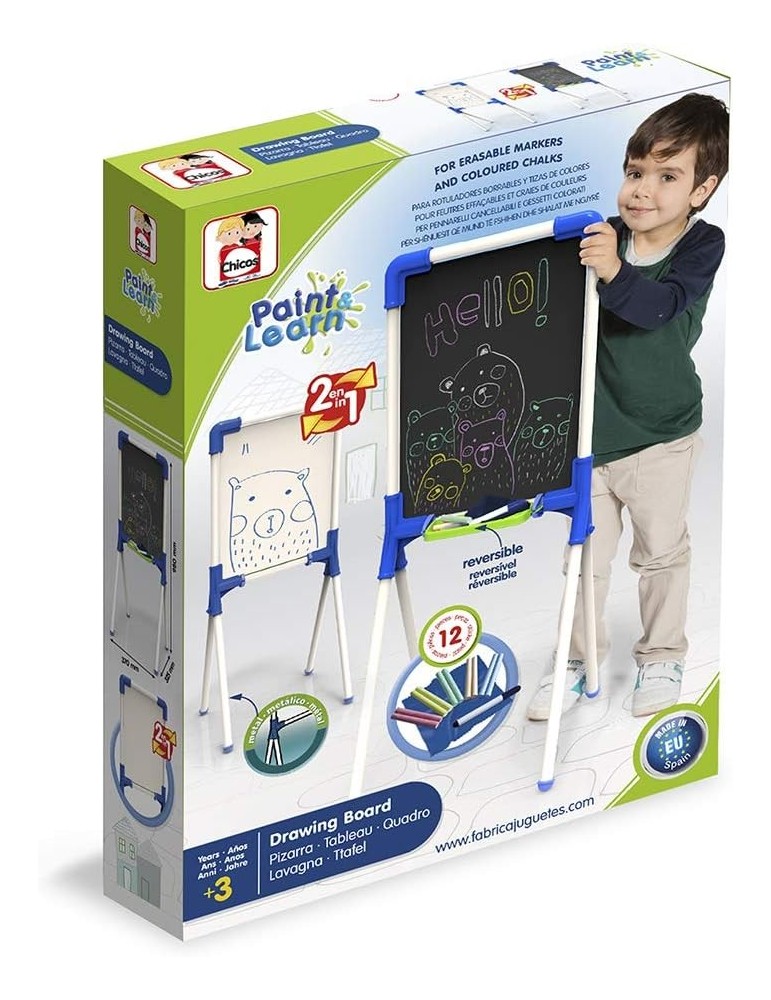 Chicos 53029. Mini Pizarra Junior 2 en 1. Más de 3 años