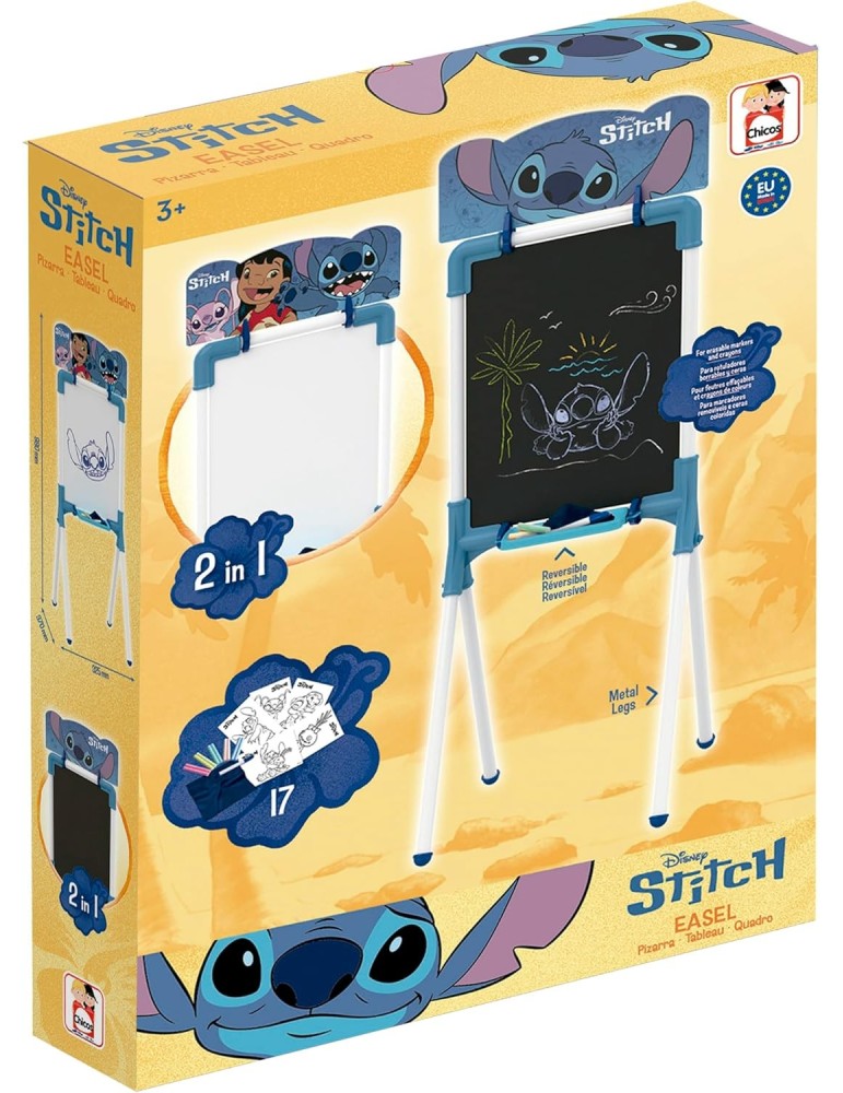 Chicos 53025. Mini Pizarra Stitch 2 en 1. Más de 3 años