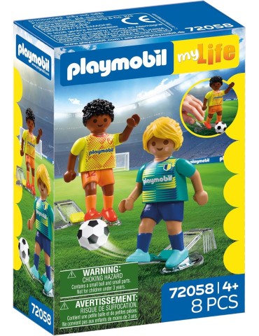 Playmobil MyLife 72058. Jugadores de futbol. A partir de 4 años