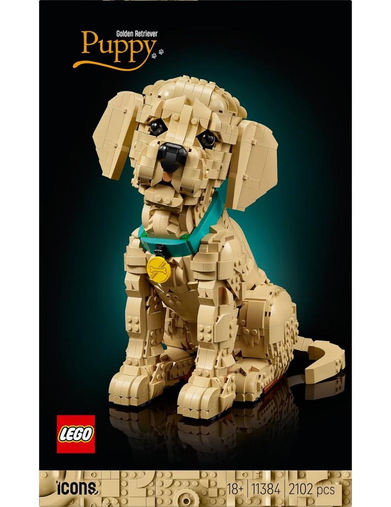 Lego Icons 11384. Cachorro de Golden Retriever. Más de 18 años. 2102 piezas.