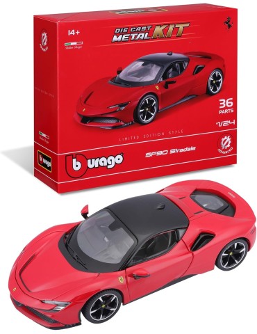 Burago 26057. Kit de Modelo Ferrari R&P SF90 Stradale. Escala 1/24