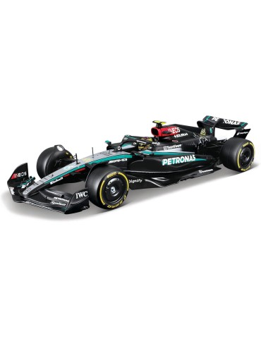 Burago 28513. Kit de 45 Piezas para modelar Fórmula 1 Mercedes AMG W15 E 44 Hamilton (2024). Escala 1/24