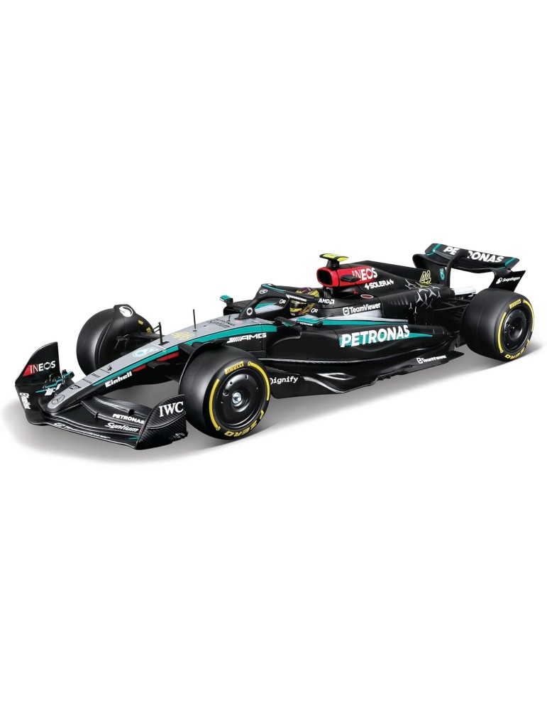 Burago 28513. Kit de 45 Piezas para modelar Fórmula 1 Mercedes AMG W15 E 44 Hamilton (2024). Escala 1/24