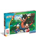 Clementoni 25018. Puzzle de 104 piezas de Disney Mickey Mouse Clubhouse Super Color Maxi. 48,5 x 33,5cm