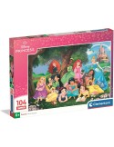 Clementoni 25019. Puzzle de 104 piezas de Disney Princess Super Color. 48,5 x 33,5cm