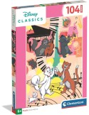 Clementoni 25026. Puzzle de 104 piezas de Disney Classics Los Aristogatos Super Color. 48,5 x 33,5 cm