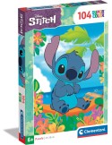 Clementoni 25755. Puzzle de 104 piezas de Disney Stitch Supercolor. 48,5 x 33,5 cm