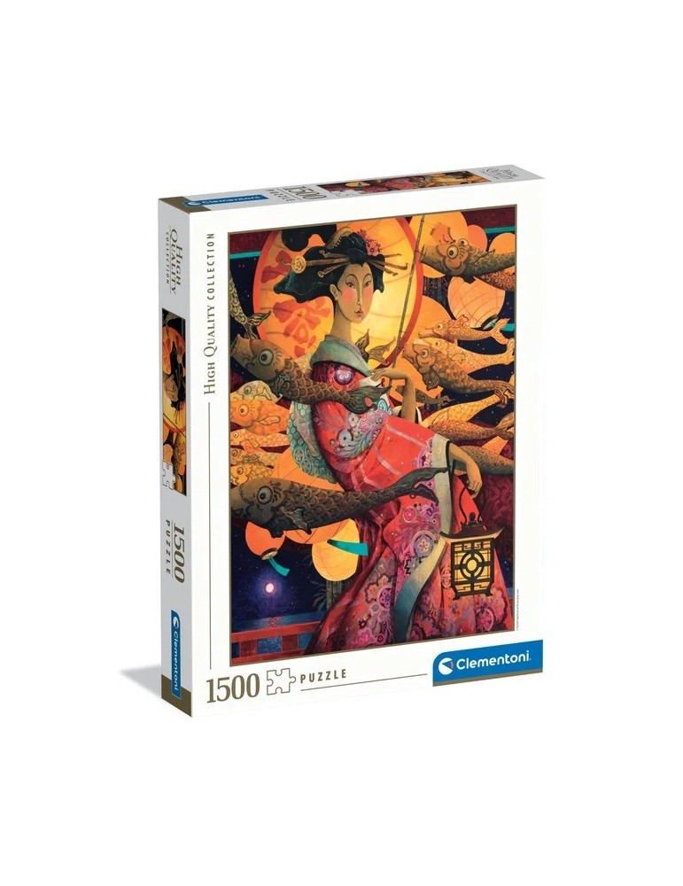 Clementoni 31753. Puzzle de 1500 piezas ilustración Japonesa Koinobori Dance. 84,5 x 59,5 cm