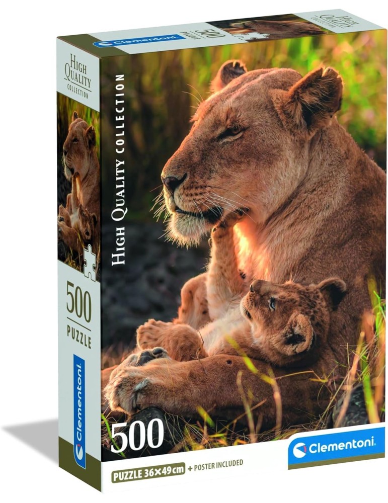 Clementoni 35620. Puzzle de 500 piezas Amor Felino Collection . 49 x 36 cm