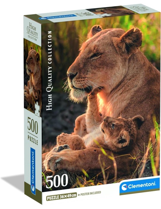 Clementoni 35620. Puzzle de 500 piezas Amor Felino Collection . 49 x 36 cm