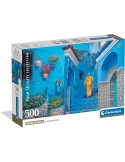Clementoni 35621. Puzzle de 500 piezas Blue Street of Chefchaouen Collection . 49 x 36 cm