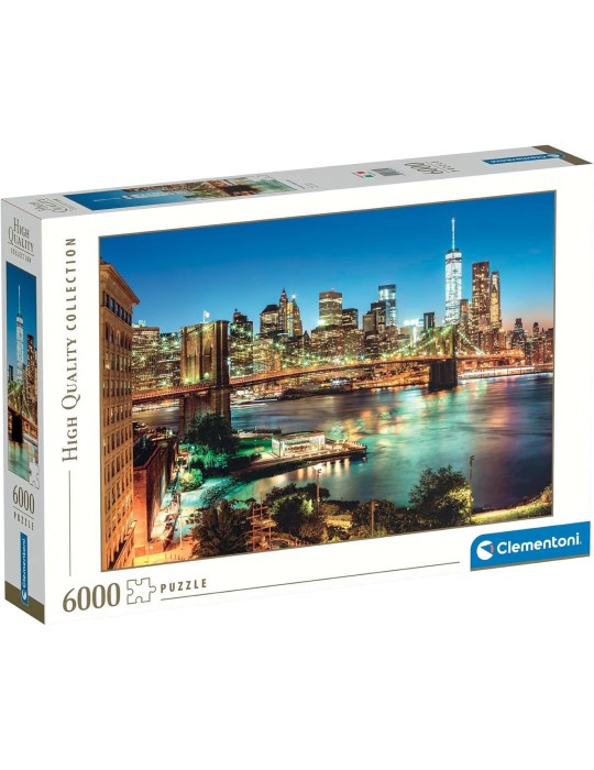 Clementoni 36534. Puzzle de 6000 piezas Collection Brooklyn Bridge Lights. 168,6 x 118,4 cm