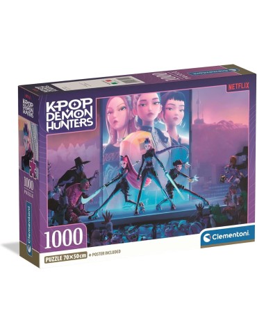 Clementoni 37121. Puzzle de 1000 piezas Netflix K-Pop: Demon Hunters. 70 X 50 cm