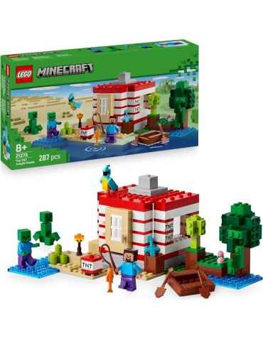 Lego Minecraft 21275. La Casa-Dinamita de la Selva. Más de 8 años. 287 piezas