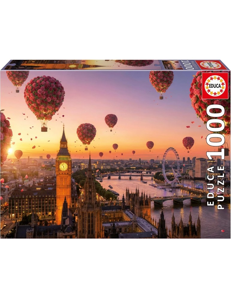 Educa 20565. Puzzle de 1000 Piezas de Londres en Flor. 68x48cm