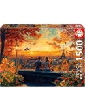 Educa 20569. Puzzle de 1500 Piezas de Enamorados en París. 85x60cm