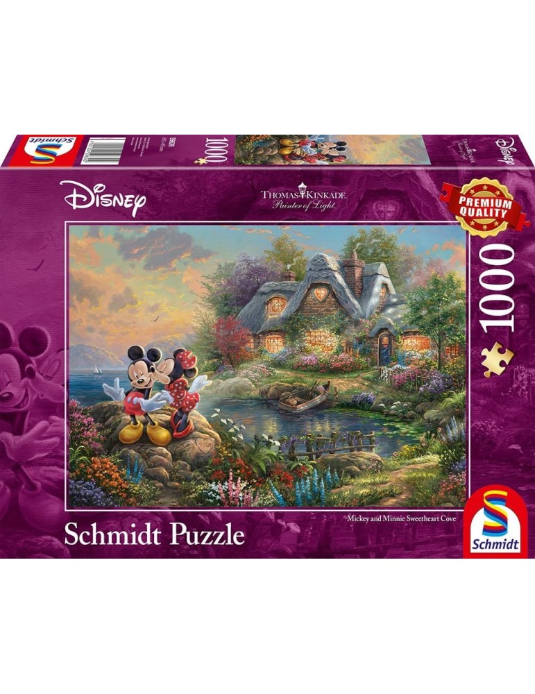 Schmidt 59639. Puzzle de 1000 Piezas de Mickey y Minnie. 69,3x49,3cm