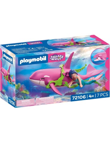 Playmobil Fantasy & Magic 72106. Orca con Sirena. A partir de 4 años