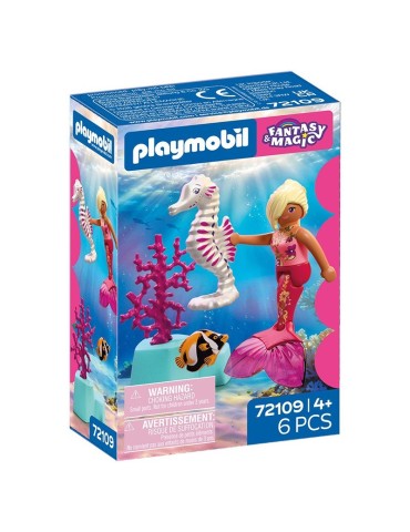 Playmobil Fantasy & Magic 72109. Sirena con caballito de mar. A partir de 4 años
