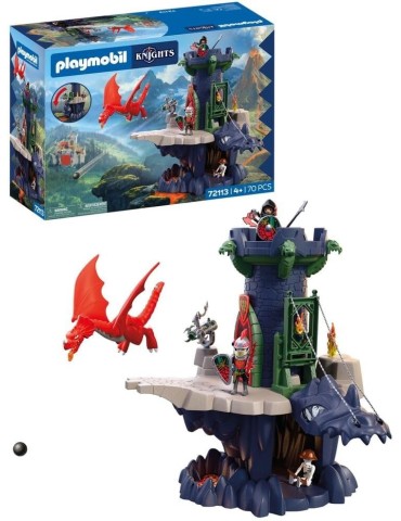 Playmobil Knights 72113. Torre de Caballeros Dragón. A partir de 4 años