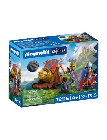 Playmobil Knights 72115. Cañón de fuego de Caballeros León. A partir de 4 años
