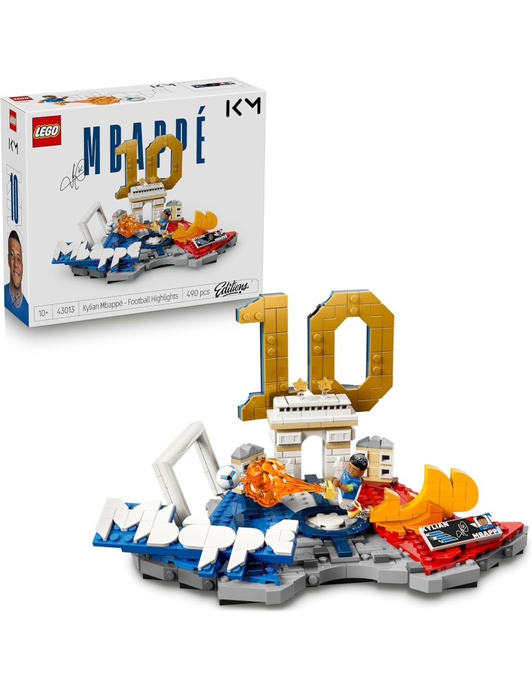 Lego Kylian Mbappé: Fenómenos del Fútbol 43013.  Más de 10 años. 490 piezas