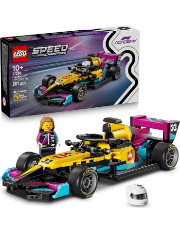 Lego Speed Champions 77258.  Coche de Carreras F1 ACADEMY. Más de 10 años. 201 piezas.