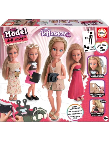 Educa 20650. My Model Doll Design Influencer.  Kit de Diseño de Moda.