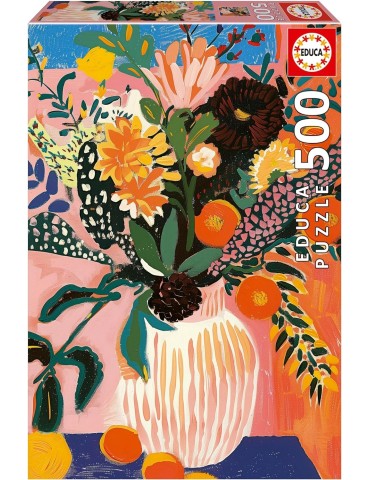 Educa 20545. Puzzle 500 Piezas. Flor Boho. 34x48cm.