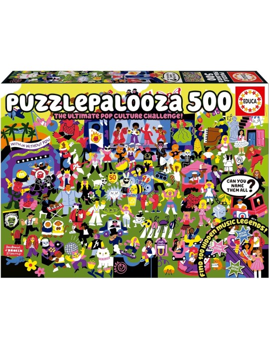 Educa 20550. Puzzle 500 Piezas. Puzzlepalooza. 34x48cm.