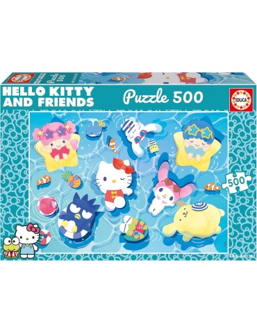 Educa 20586. Puzzle 500 Piezas. Hello Kitty & Friends. 34x48cm.