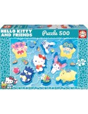 Educa 20586. Puzzle 500 Piezas. Hello Kitty & Friends. 34x48cm.