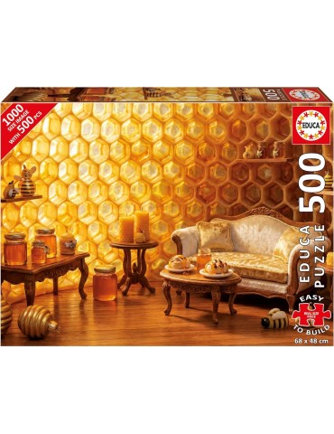 Educa 20583. Puzzle plus 500 Piezas. Dulce Hogar de Miel. 68x48cm.