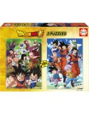 Educa 19915. Pack de 2 Puzzles de 500 Piezas. Dragon Ball. 34x48cm.