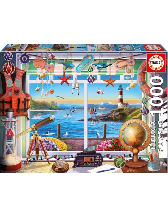 Educa 20256. Puzzle 1000 piezas. Vida en el Puerto. 48x68 cm