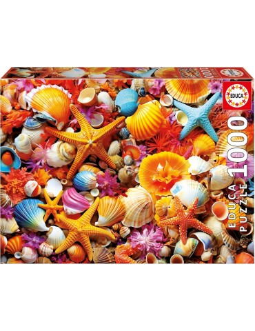 Educa 20246. Puzzle 1000 piezas. Collage de Conchas. 48x68 cm