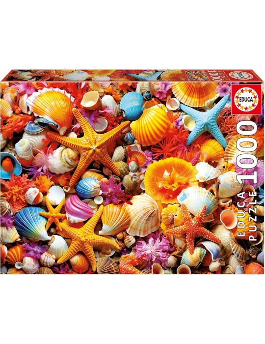 Educa 20246. Puzzle 1000 piezas. Collage de Conchas. 48x68 cm