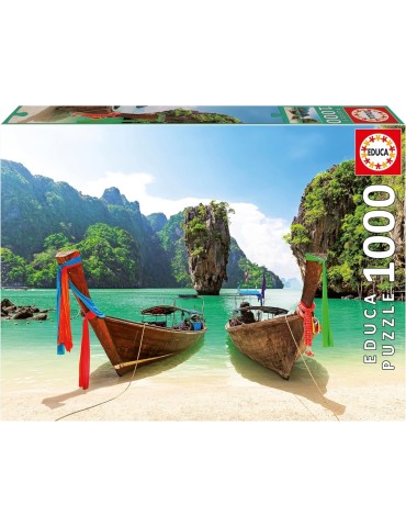 Educa 20283. Puzzle 1000 piezas. Isla de James Bond. 48x68 cm