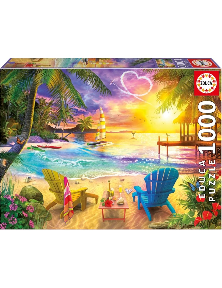 Educa 20255. Puzzle 1000 piezas. Playa del Amor. 48x68 cm