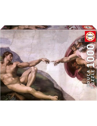 Educa 20579. Puzzle 1000 piezas. La Creación de Adán. 48x68 cm