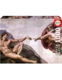 Educa 20579. Puzzle 1000 piezas. La Creación de Adán. 48x68 cm