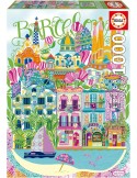 Educa 20557. Puzzle 1000 piezas. Barcelona by Car Pintos. 48x68 cm