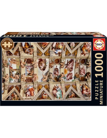 Educa 20581. Puzzle 1000 piezas. Miniature Capilla Sixtina. 30x46 cm